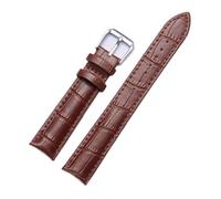Biannbjx Correa de reloj de cuero de repuesto universal Correa de reloj de 12mm-22mm, Marrón, 17mm