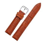 Biannbjx Correa de reloj de cuero de repuesto universal Correa de reloj de 12mm-22mm, Marrón claro, 22mm