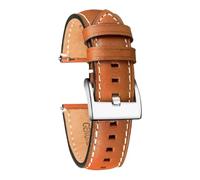 Biannbjx Correa de reloj de cuero de vaca vintage hecha a mano, correas de reloj de 18mm a 24mm para hombre y mujer, liberación rápida, Marrón, 18mm