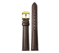 Biannbjx Correa de reloj de cuero para mujer, correa de reloj de liberación rápida, pulsera de 12mm, 14mm, 15mm, 16mm y 18mm, Marrón dorado, 12mm