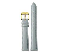 Biannbjx Correa de reloj de cuero para mujer, correa de reloj de liberación rápida, pulsera de 12mm, 14mm, 15mm, 16mm y 18mm, gris dorado, 20mm