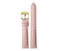 Biannbjx Correa de reloj de cuero para mujer, correa de reloj de liberación rápida, pulsera de 12mm, 14mm, 15mm, 16mm y 18mm, Rosa claro-dorado, 20mm