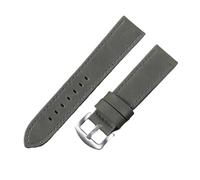 Biannbjx Correas de reloj de cuero para hombre y mujer, accesorios de reloj, reemplazo de correa, 18mm, 20mm, 22mm, 24mm, Gris, 24mm