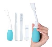 BianRIYiLiao Entrenador de lenguaje muscular de lengua de silicona, paquete de 4, ajusta la pronunciación para mejorar los problemas de deglución, diseño de mango de 25°, adecuado para problemas de