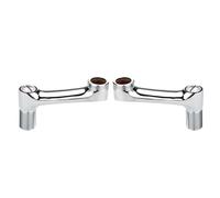 BiaoTeng Adaptador Mezclador Ducha Excentricas Grifo Ajustable en pared Latón 2 adaptadores Excentricas Grifo Ducha, A