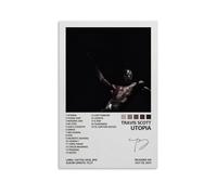 Biaoxiao Travis Poster Scott Utopia - Póster decorativo para la pared del álbum y cuadro artístico moderno para decoración de dormitorio familiar, 12 x 18 pulgadas (30 x 45 cm)