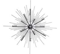BIAOYU Nordic Wall Clock for Living Room Home Minimalist Creative Fashion Modern Simple Light Luxury Art Deco Wall Watch (Size : 75cm) (60cm)