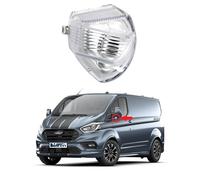 BIAREN Lente de luz indicadora de espejo retrovisor transparente para lado izquierdo del pasajero para Ford Transit Custom 2012 en adelante 1766580 BK2113B382AB