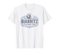 Biarritz Côte Des Basques France Surf Ornado para Luces Camiseta
