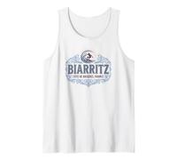 Biarritz Côte Des Basques France Surf Ornado para Luces Camiseta sin Mangas