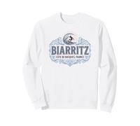 Biarritz Côte Des Basques France Surf Ornado para Luces Sudadera