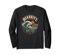 Biarritz France Surf Club Surfista Manga Larga