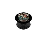 Biarritz France Surf Club Surfista PopSockets PopGrip Adhesivo