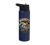 Biarritz France Surf Club Surfista Stainless Steel Insulated Water Bottle