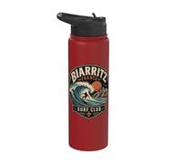Biarritz France Surf Club Surfista Stainless Steel Insulated Water Bottle