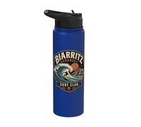 Biarritz France Surf Club Surfista Stainless Steel Insulated Water Bottle