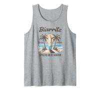 Biarritz Francia La Costa Vasca Surfista Estilo de Vida Camiseta sin Mangas