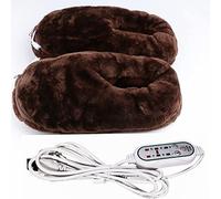 Bias&Belief Calienta Pies Eléctrico USB Zapatillas Eléctricas Calentador de Pies Brown