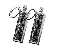 BIASTNR Partido permanente Matchstick Fire Starter Paquete de 2 mecheros inmortales con llavero, queroseno recargable para acampar senderismo