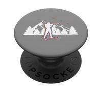 Biatlón Esquí Rifle Target Invierno Deportes Competencia PopSockets PopGrip Adhesivo