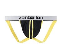 BIATWOWR Jockstrap para hombre, ropa interior sexy de tiro bajo, correa de deportista, tanga frontal que mejora el bulto y bolsa atlética, paquete de calzoncillos M, L, XL, 2XL, 3XL, 1 amarillo, M