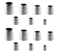 Biaungdo 14 piezas de mango redondo de seguridad, mango cónico, cuñas de metal, kit de cuña de mango de mauls para mango de trineo de garra de hacha de martillo (0.3 pulgadas, 0.4 pulgadas, 0.47 pulgadas, 0.55 pulgadas, 0.65 pulgadas, 0.7 pulgadas, 0.8 pulgadas)