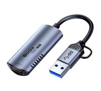 biaze 4K 60Hz HDMI Video Capture Card, 1080P 60Hz USB/Type-C Input, Compatible with Switch/PS5/Laptop/Mobile Phone/MS2130 Camera/Live, No Driver Required, OBS/Zoom/Conference Device