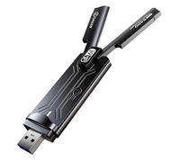 biaze Adaptador inalámbrico WiFi 6E 5400 Mbps USB 3.0 - Adaptador WiFi de doble banda para PC y portátil, Plug and Play, WiFi 6E con antena externa (WiFi6E 5400 Mbps)