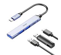Biaze HUB78 Hub USB 6 en 1, HDMI 4K @ 60 Hz, Gigabit Ethernet, 100 W PD, 3 puertos USB-A 5 Gbps, compatible con 15 Pro/Max, MacBook, Pro