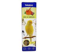 Biazoo Pack 10 Cajas -Barritas Canario de Miel & Semillas + vitaminas y Calcio para Huesos Fuertes y Brillante. para Colgar de la Jaula. Entretenimiento y Ayuda al Desgaste Natural del Pico