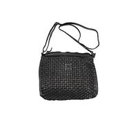 BIBA Bolso de Mujer de Cuero Genuino, Bolso Bandolera Heritage Kansas KA2, Asa Larga, Cierre con Cremallera, Piel Bovina Legítima, Color Negro