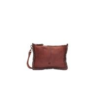 BIBA Bolso de Mujer de Cuero Genuino, Bolso Bandolera Heritage Portland POR2L, Asa Larga, Cierre con Cremallera, Piel de Cabra Legítima, Color Cuero