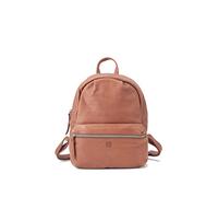 BIBA Bolso de Mujer de Cuero Genuino, Mochila Leather Jersey X JEX7L, Asa Larga, Cierre con Cremallera, Piel Bovina Legítima, Color Cuero