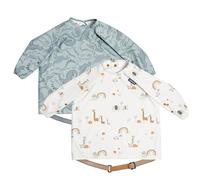 BIBaDO - Baberos de manga larga para bebés y niños pequeños de 6 a 36 meses - Babero de destete LED para bebés - Fácil de limpiar, suave e impermeable