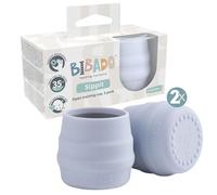 Bibado - Sippit - Taza de silicona para bebé, Mist (paquete de 2) - Copas de silicona de entrenamiento abiertas - Agarre suave, antideslizante, base pesada - Duradero, apto para lavavajillas, sin BPA
