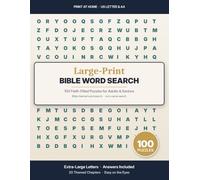 Bibel-Wortsuche Großdruck für Erwachsene: 100 Bibel-Rätsel mit extra-großen Buchstaben und vollständigem Lösungsteil (20 Themen-Kapitel von Genesis bis Offenbarung) (FiveNLess Rätsel)