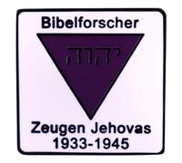 Bibelforscher Zeugen Jehovas Testigos de Jehová Testigos de Jehová Alemania Persecución Alemana Holocausto Segunda Guerra Mundial 1933-1945 1.2 pulgadas Pin esmaltado, 1.2 inches, Esmalte, Metal