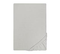 Biberna 77155/017/041 - Sábana bajera ajustable elástica, para una cama de 140 x 200 cm hasta 160 x 200 cm, color gris natural