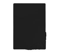 Biberna 77155/080/041 - Sábana bajera ajustable elástica, para una cama de 140 x 200 cm hasta 160 x 200 cm, color negro