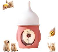 Biberón a Prueba de Fugas para Gatitos, biberón Reutilizable antiatragantamiento para Mascotas, Kit de Silicona para Cachorros y Animales pequeños.