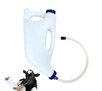 Biberón Alimentador De Leche para Terneros | Dispensador Tubo Alimentación Leche 4L - Chupete Vertical para Terneros con Biberón | Suplementos Nutrición Ganado Vacuno Vacas Corderos Animales Granja