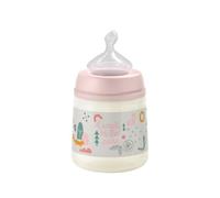 Biberón anticólicos con tetina anatómica - Rosa Walk , 150 ml