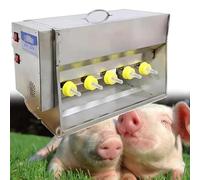 Biberón automático de alimentación para lechones con control de temperatura, tetina de silicona suave para una alimentación segura, diseño duradero, ideal para el cuidado de la granja y el ganado