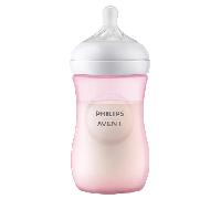 Philips AVENT Natural Response SCY903/11 Biberón 260ml, color rosa, tetina T3