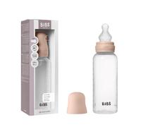 Biberón BIBS 270 ml, tetina de silicona - Anticólicos, sin BPA, tetina redonda, flujo medio, ligero y fácil de limpiar, adecuado para recién nacidos, 0+ años