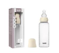 Biberón BIBS 270 ml, tetina de silicona - Anticólicos, sin BPA, tetina redonda, flujo medio, ligero y fácil de limpiar, adecuado para recién nacidos, 0+ años