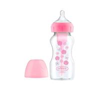 Dr Brown's Anti-Colic Biberón Rosa Boca Ancha 270ml