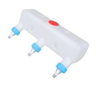 Biberón de alimentación de grupo de animales de granja, 3 bebederos simultáneos para terneros, cabras, lechones, comederos colgantes, biberón sanitario para ganado