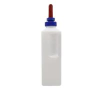Biberón de alimentación para terneros con tetina de silicona, alimentador vertical de leche de becerro de 3 litros con asa para vacas, corderos, granjas, ganado, suministros de alimentación
