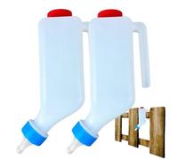 Biberón de Allaitement d'Agneau - 2 uds. 500 ml 800 ml Biberón Gradué PP Suspendu | Bouteille Élevage Chevreaux Bétail Chèvres Naines Ferme Enclos Extérieur | Accessoire Soins Animaux Robuste Pratique